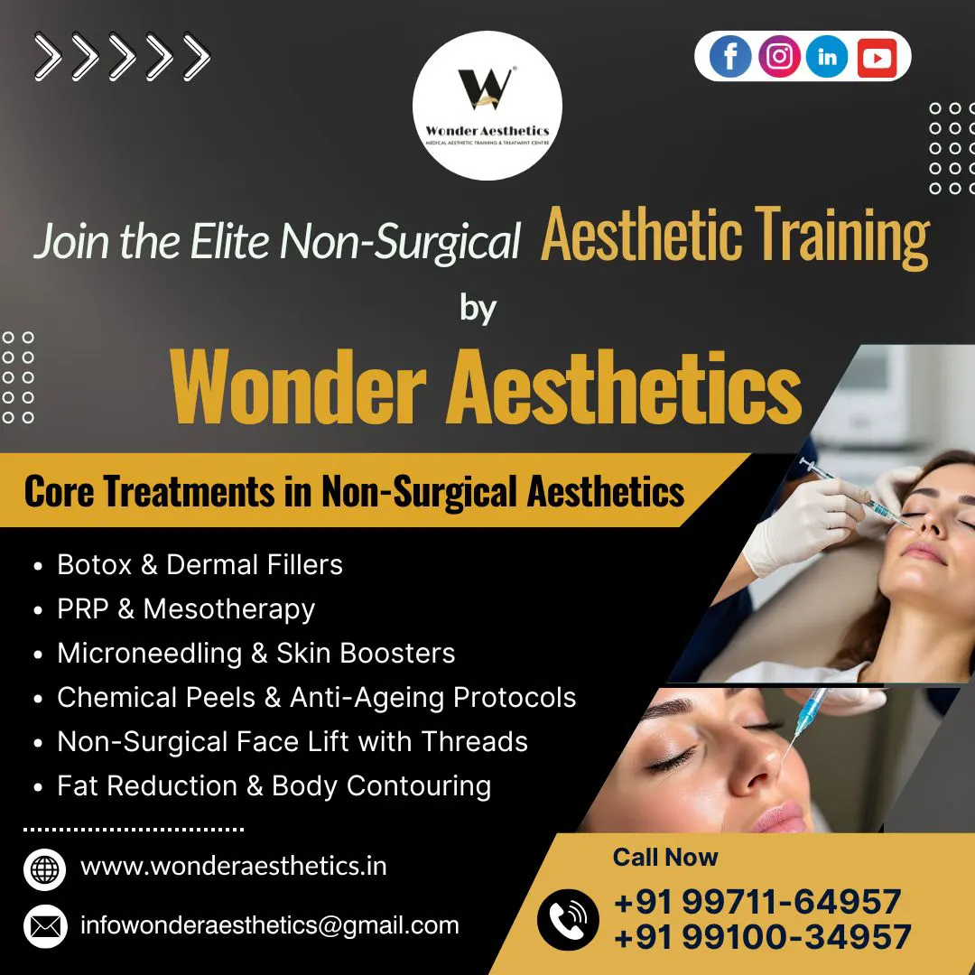 Master the Future of Beauty: Non-Surgical Medical Aesthetic Training in Delhi with Wonder Aesthetics