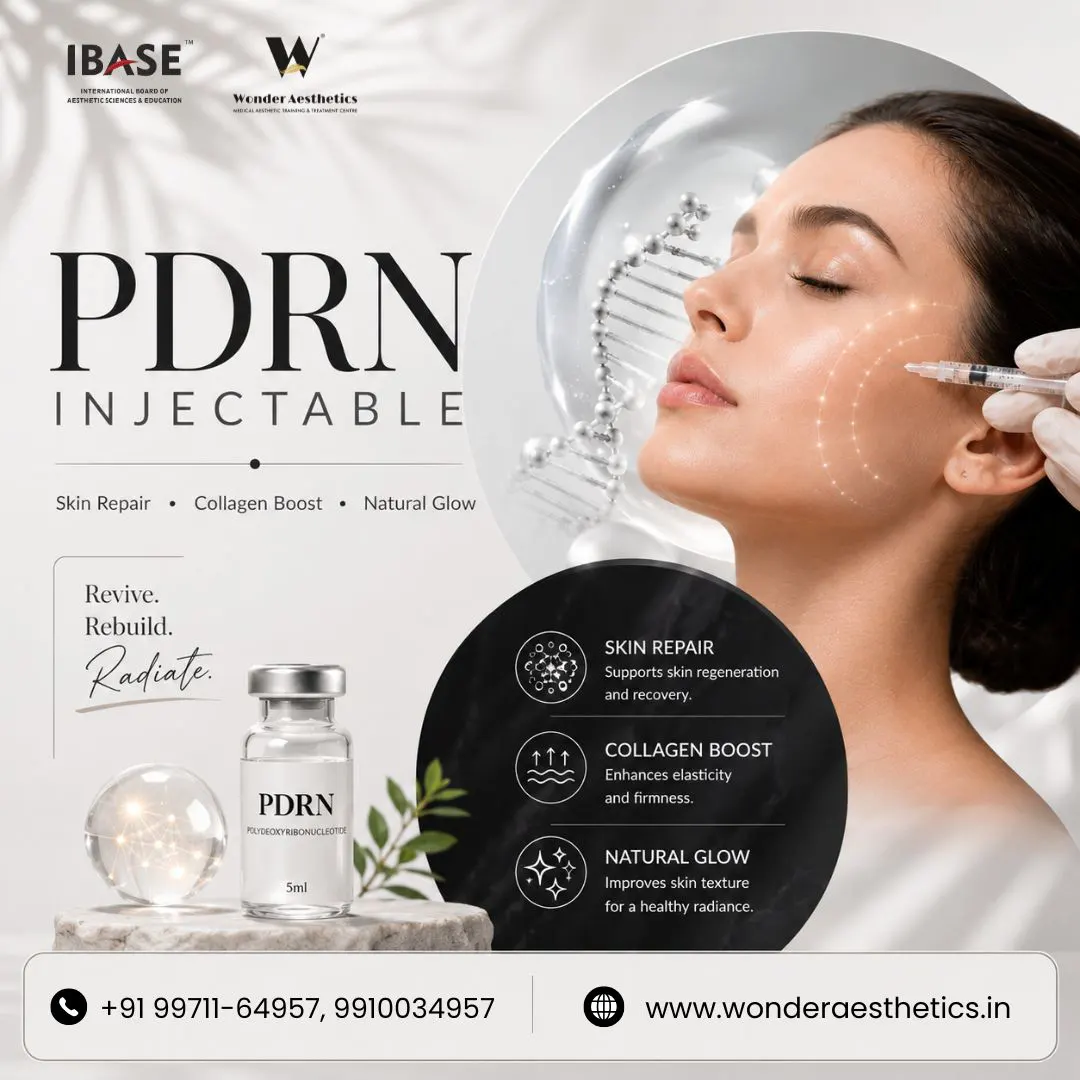 What Is PDRN Injectable in Delhi? Benefits, Procedure, Recovery & Training at Wonder Aesthetics