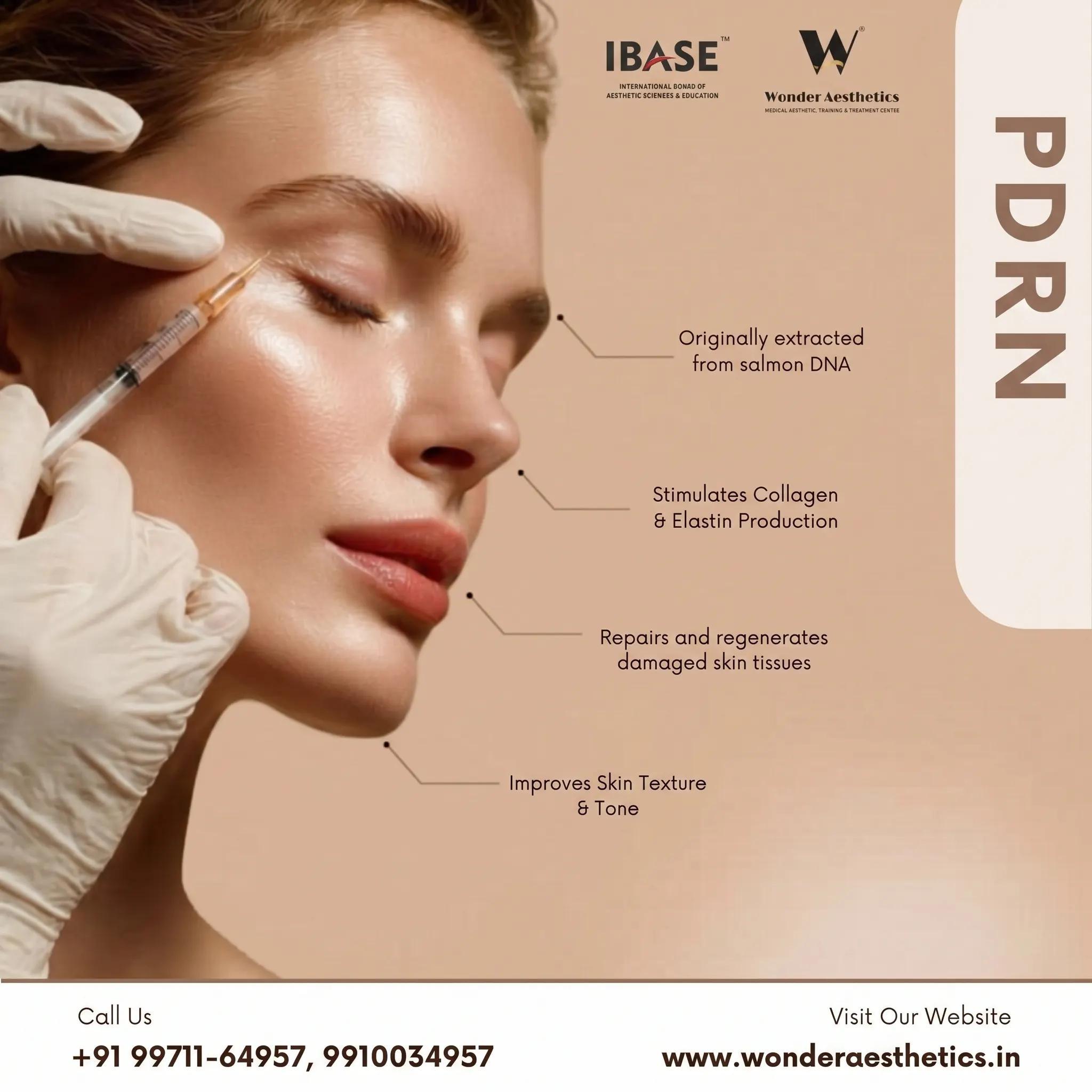 PDRN Injection Before and After in Delhi – Real Skin Transformation at Wonder Aesthetics