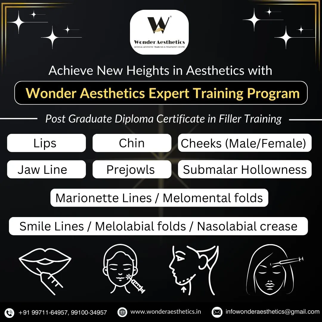 Unlock Expertise with a Diploma Certificate in Filler Training at Wonder Aesthetics