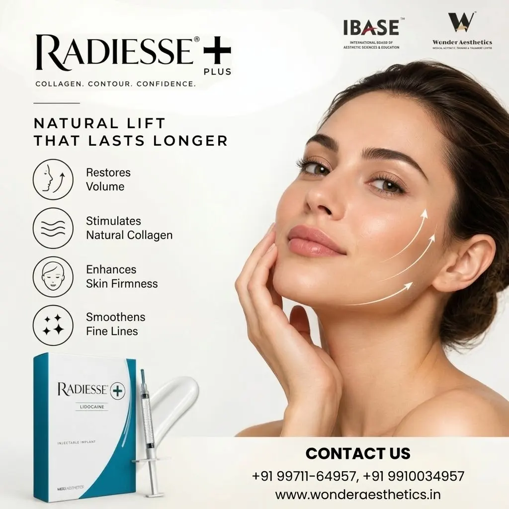 Radiesse Plus Filler in Delhi: Benefits, Treatment Process & Aesthetic Training at Wonder Aesthetics